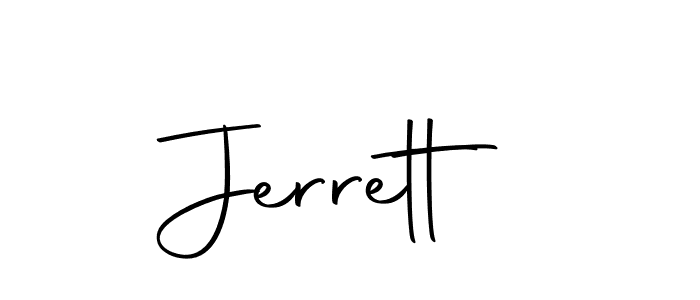 Make a beautiful signature design for name Jerrett. Use this online signature maker to create a handwritten signature for free. Jerrett signature style 10 images and pictures png