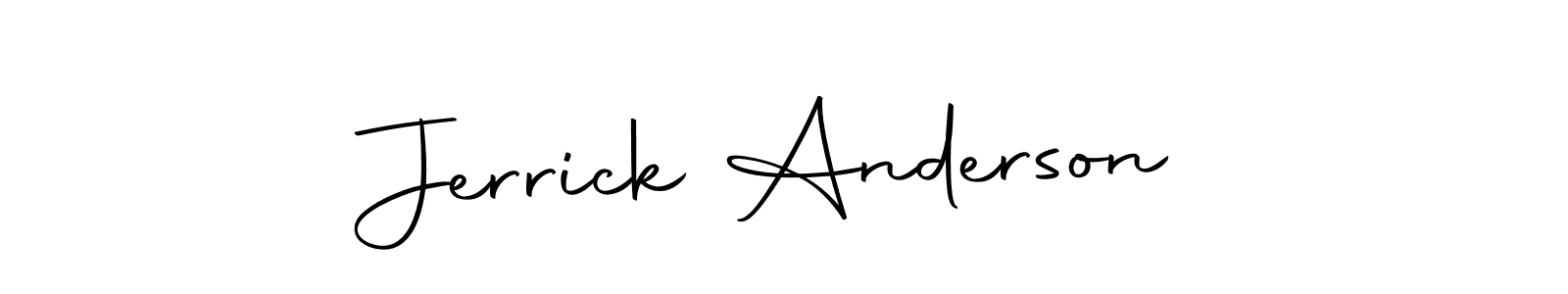Design your own signature with our free online signature maker. With this signature software, you can create a handwritten (Autography-DOLnW) signature for name Jerrick Anderson. Jerrick Anderson signature style 10 images and pictures png