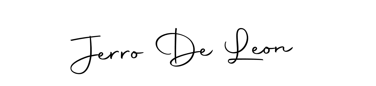 Make a beautiful signature design for name Jerro De Leon. Use this online signature maker to create a handwritten signature for free. Jerro De Leon signature style 10 images and pictures png
