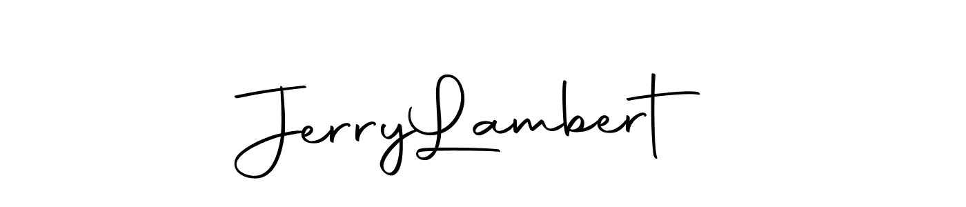 Use a signature maker to create a handwritten signature online. With this signature software, you can design (Autography-DOLnW) your own signature for name Jerry  Lambert. Jerry  Lambert signature style 10 images and pictures png