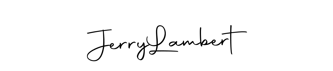 Use a signature maker to create a handwritten signature online. With this signature software, you can design (Autography-DOLnW) your own signature for name Jerry  Lambert. Jerry  Lambert signature style 10 images and pictures png