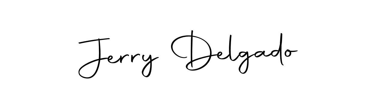 How to make Jerry Delgado name signature. Use Autography-DOLnW style for creating short signs online. This is the latest handwritten sign. Jerry Delgado signature style 10 images and pictures png