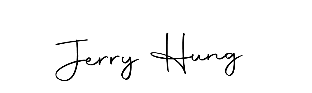 Use a signature maker to create a handwritten signature online. With this signature software, you can design (Autography-DOLnW) your own signature for name Jerry Hung. Jerry Hung signature style 10 images and pictures png