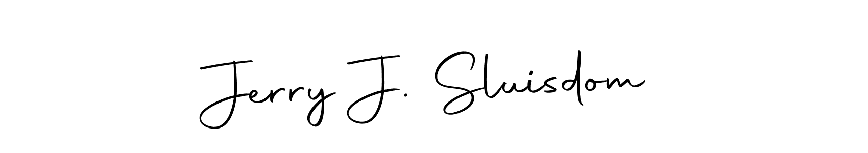 Also we have Jerry J. Sluisdom name is the best signature style. Create professional handwritten signature collection using Autography-DOLnW autograph style. Jerry J. Sluisdom signature style 10 images and pictures png