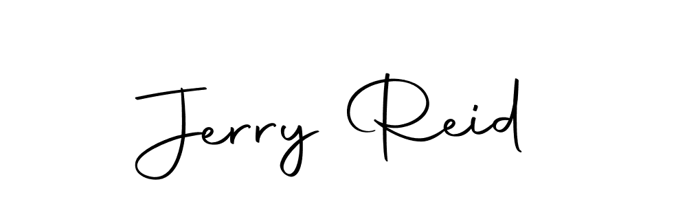 Create a beautiful signature design for name Jerry Reid. With this signature (Autography-DOLnW) fonts, you can make a handwritten signature for free. Jerry Reid signature style 10 images and pictures png