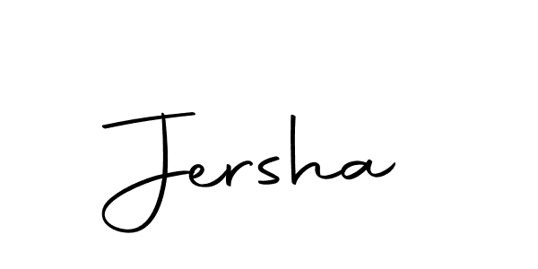 Make a beautiful signature design for name Jersha. With this signature (Autography-DOLnW) style, you can create a handwritten signature for free. Jersha signature style 10 images and pictures png