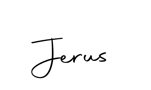 How to make Jerus name signature. Use Autography-DOLnW style for creating short signs online. This is the latest handwritten sign. Jerus signature style 10 images and pictures png
