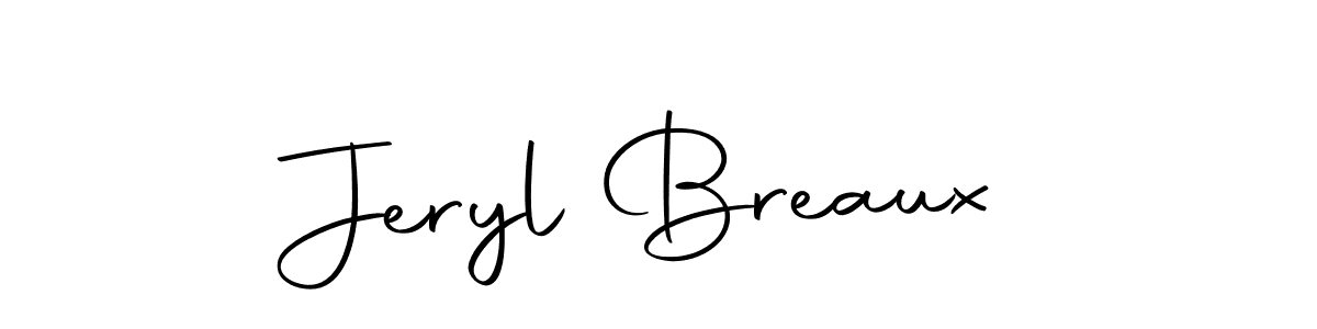 Design your own signature with our free online signature maker. With this signature software, you can create a handwritten (Autography-DOLnW) signature for name Jeryl Breaux. Jeryl Breaux signature style 10 images and pictures png