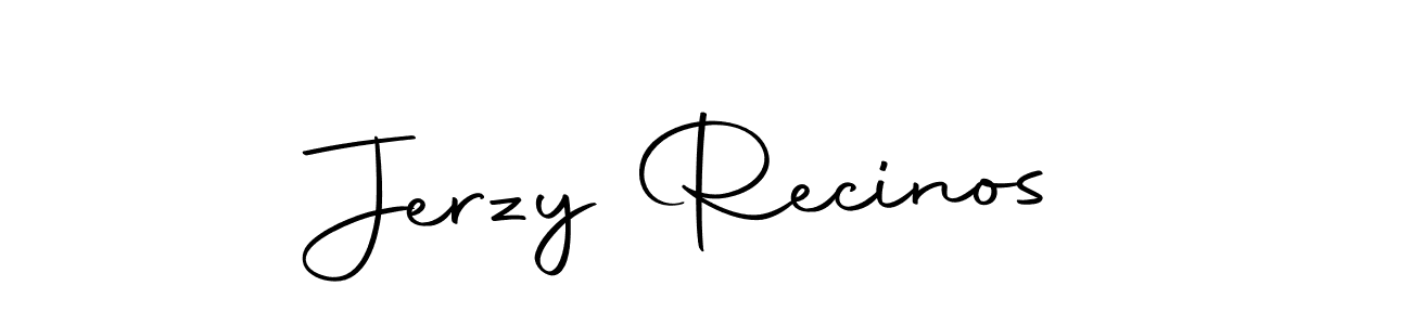 Jerzy Recinos stylish signature style. Best Handwritten Sign (Autography-DOLnW) for my name. Handwritten Signature Collection Ideas for my name Jerzy Recinos. Jerzy Recinos signature style 10 images and pictures png