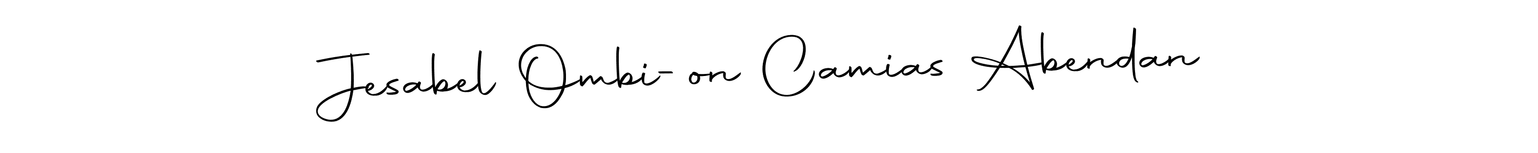 Make a short Jesabel Ombi-on Camias Abendan signature style. Manage your documents anywhere anytime using Autography-DOLnW. Create and add eSignatures, submit forms, share and send files easily. Jesabel Ombi-on Camias Abendan signature style 10 images and pictures png