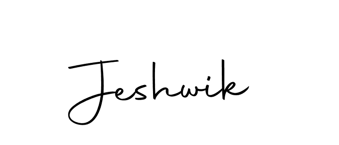 Design your own signature with our free online signature maker. With this signature software, you can create a handwritten (Autography-DOLnW) signature for name Jeshwik. Jeshwik signature style 10 images and pictures png