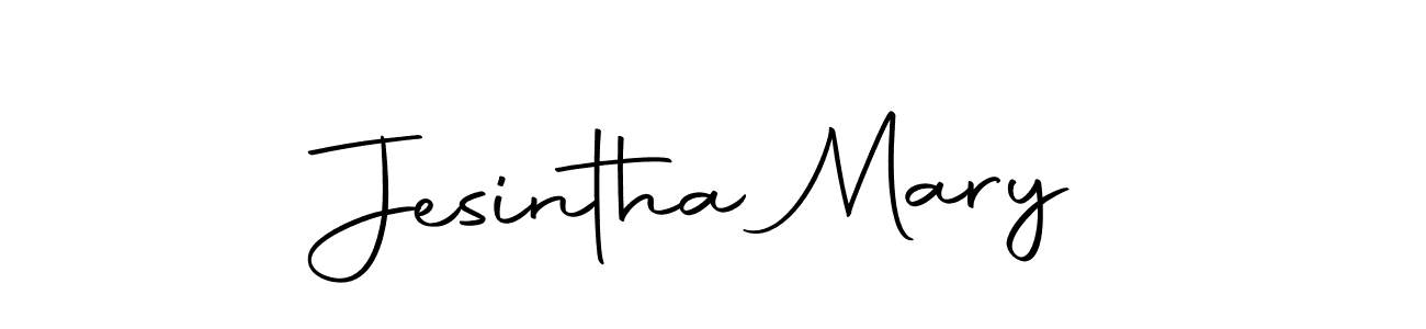 How to make Jesintha Mary name signature. Use Autography-DOLnW style for creating short signs online. This is the latest handwritten sign. Jesintha Mary signature style 10 images and pictures png