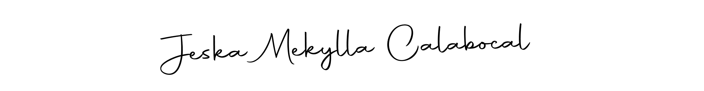 You should practise on your own different ways (Autography-DOLnW) to write your name (Jeska Mekylla Calabocal) in signature. don't let someone else do it for you. Jeska Mekylla Calabocal signature style 10 images and pictures png
