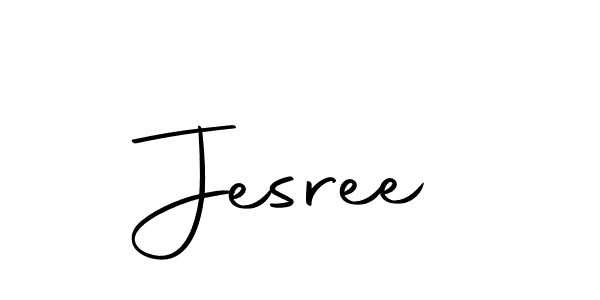 Design your own signature with our free online signature maker. With this signature software, you can create a handwritten (Autography-DOLnW) signature for name Jesree. Jesree signature style 10 images and pictures png