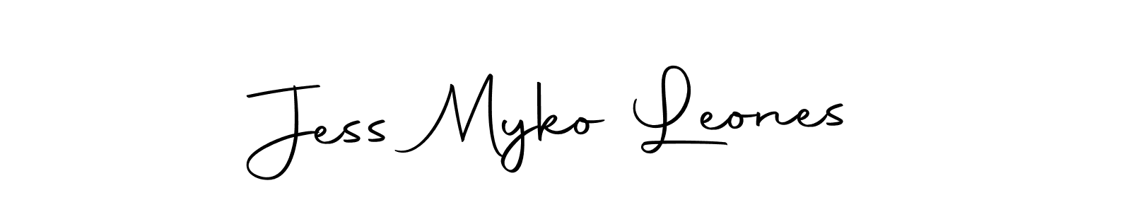 Autography-DOLnW is a professional signature style that is perfect for those who want to add a touch of class to their signature. It is also a great choice for those who want to make their signature more unique. Get Jess Myko Leones name to fancy signature for free. Jess Myko Leones signature style 10 images and pictures png