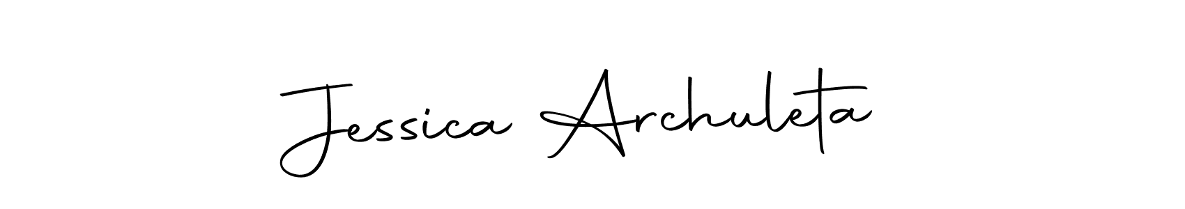 Design your own signature with our free online signature maker. With this signature software, you can create a handwritten (Autography-DOLnW) signature for name Jessica Archuleta. Jessica Archuleta signature style 10 images and pictures png