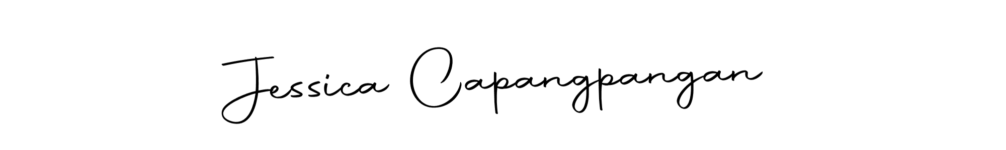 How to make Jessica Capangpangan name signature. Use Autography-DOLnW style for creating short signs online. This is the latest handwritten sign. Jessica Capangpangan signature style 10 images and pictures png