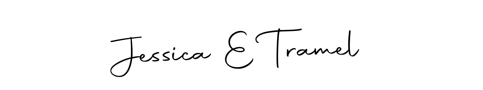 Design your own signature with our free online signature maker. With this signature software, you can create a handwritten (Autography-DOLnW) signature for name Jessica E Tramel. Jessica E Tramel signature style 10 images and pictures png