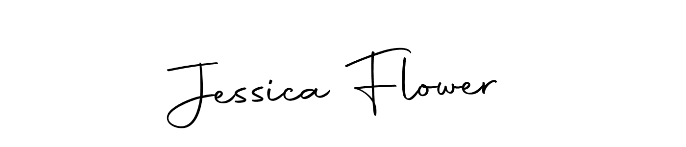 Create a beautiful signature design for name Jessica Flower. With this signature (Autography-DOLnW) fonts, you can make a handwritten signature for free. Jessica Flower signature style 10 images and pictures png