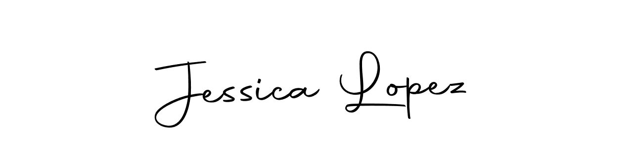 Use a signature maker to create a handwritten signature online. With this signature software, you can design (Autography-DOLnW) your own signature for name Jessica Lopez. Jessica Lopez signature style 10 images and pictures png