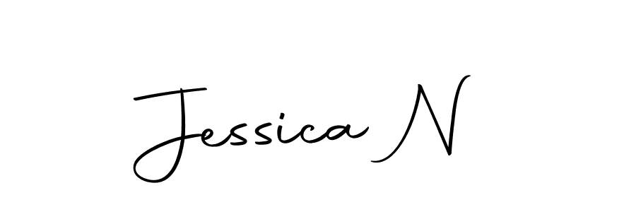 Design your own signature with our free online signature maker. With this signature software, you can create a handwritten (Autography-DOLnW) signature for name Jessica N. Jessica N signature style 10 images and pictures png