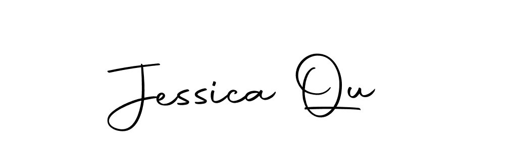 Jessica Qu stylish signature style. Best Handwritten Sign (Autography-DOLnW) for my name. Handwritten Signature Collection Ideas for my name Jessica Qu. Jessica Qu signature style 10 images and pictures png