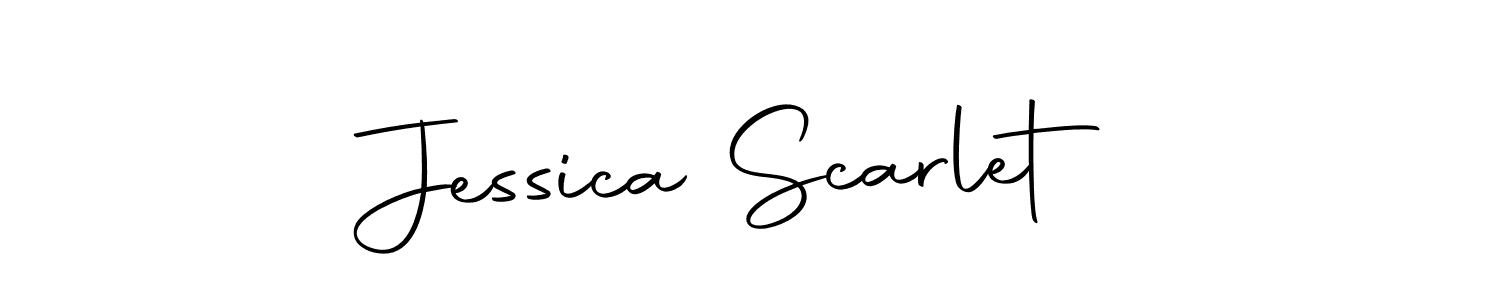 Autography-DOLnW is a professional signature style that is perfect for those who want to add a touch of class to their signature. It is also a great choice for those who want to make their signature more unique. Get Jessica Scarlet name to fancy signature for free. Jessica Scarlet signature style 10 images and pictures png