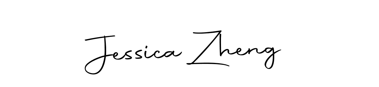 Create a beautiful signature design for name Jessica Zheng. With this signature (Autography-DOLnW) fonts, you can make a handwritten signature for free. Jessica Zheng signature style 10 images and pictures png
