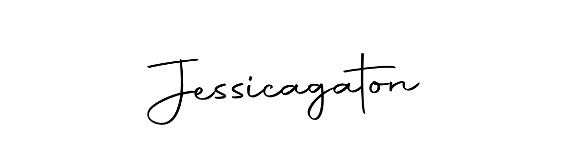 Design your own signature with our free online signature maker. With this signature software, you can create a handwritten (Autography-DOLnW) signature for name Jessicagaton. Jessicagaton signature style 10 images and pictures png