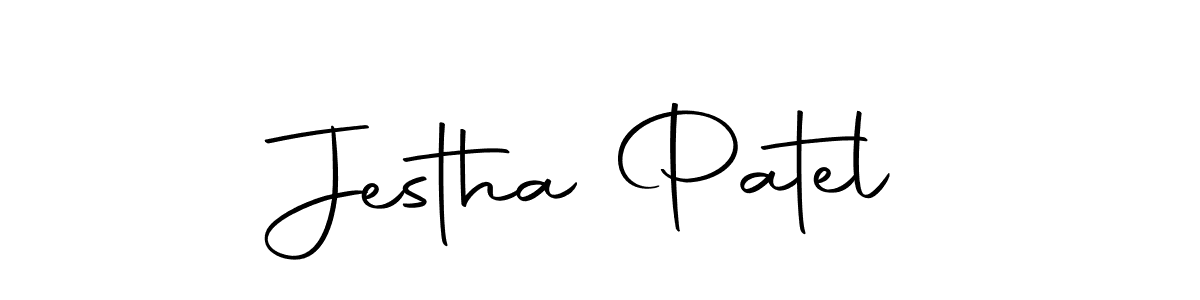 How to make Jestha Patel signature? Autography-DOLnW is a professional autograph style. Create handwritten signature for Jestha Patel name. Jestha Patel signature style 10 images and pictures png