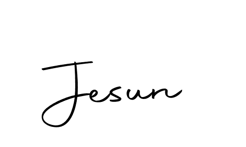 How to make Jesun name signature. Use Autography-DOLnW style for creating short signs online. This is the latest handwritten sign. Jesun signature style 10 images and pictures png