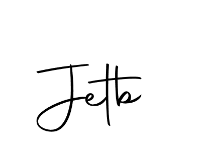 Use a signature maker to create a handwritten signature online. With this signature software, you can design (Autography-DOLnW) your own signature for name Jetb. Jetb signature style 10 images and pictures png