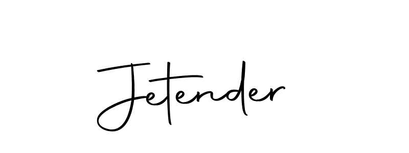 How to make Jetender signature? Autography-DOLnW is a professional autograph style. Create handwritten signature for Jetender name. Jetender signature style 10 images and pictures png