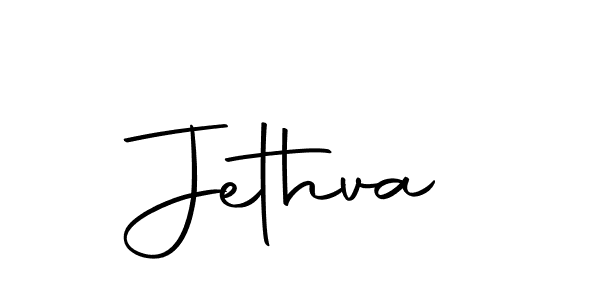 Design your own signature with our free online signature maker. With this signature software, you can create a handwritten (Autography-DOLnW) signature for name Jethva. Jethva signature style 10 images and pictures png