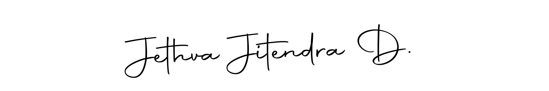 You can use this online signature creator to create a handwritten signature for the name Jethva Jitendra D.. This is the best online autograph maker. Jethva Jitendra D. signature style 10 images and pictures png