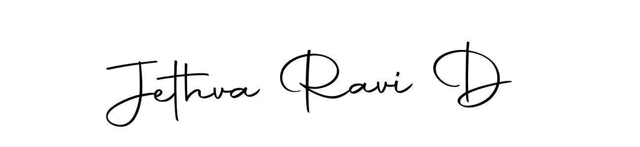 How to make Jethva Ravi D name signature. Use Autography-DOLnW style for creating short signs online. This is the latest handwritten sign. Jethva Ravi D signature style 10 images and pictures png