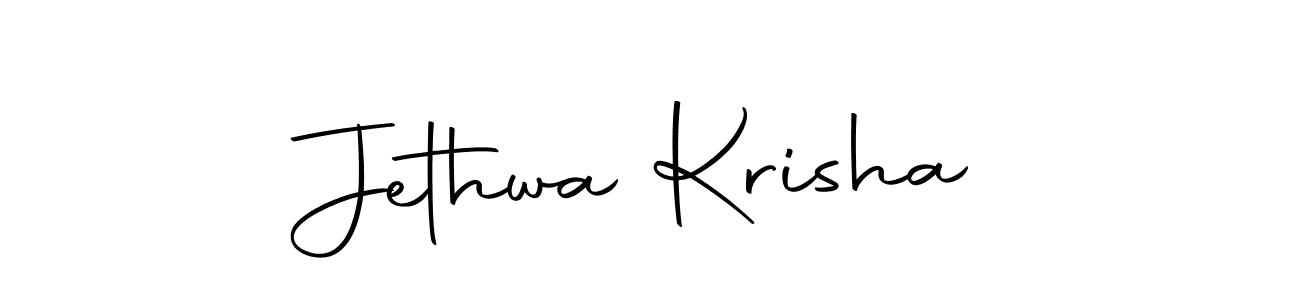 Also we have Jethwa Krisha name is the best signature style. Create professional handwritten signature collection using Autography-DOLnW autograph style. Jethwa Krisha signature style 10 images and pictures png