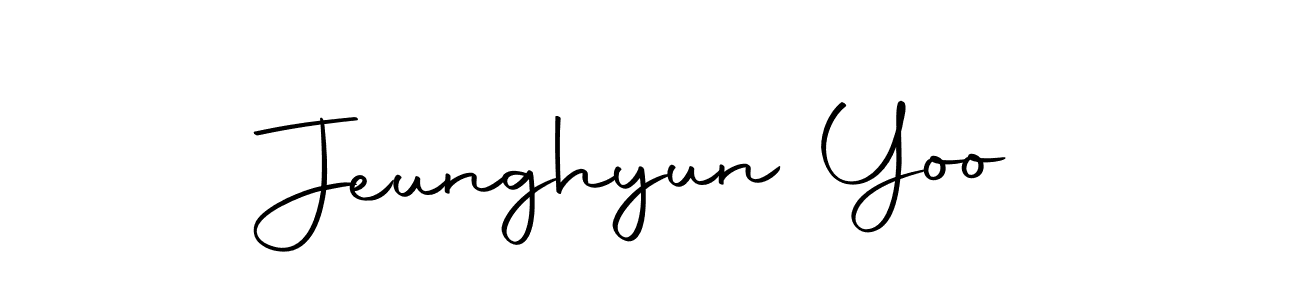 Make a beautiful signature design for name Jeunghyun Yoo. Use this online signature maker to create a handwritten signature for free. Jeunghyun Yoo signature style 10 images and pictures png