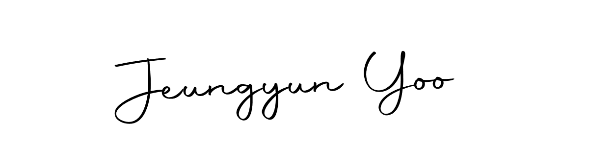 Create a beautiful signature design for name Jeungyun Yoo. With this signature (Autography-DOLnW) fonts, you can make a handwritten signature for free. Jeungyun Yoo signature style 10 images and pictures png