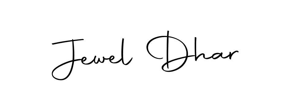 How to make Jewel Dhar name signature. Use Autography-DOLnW style for creating short signs online. This is the latest handwritten sign. Jewel Dhar signature style 10 images and pictures png
