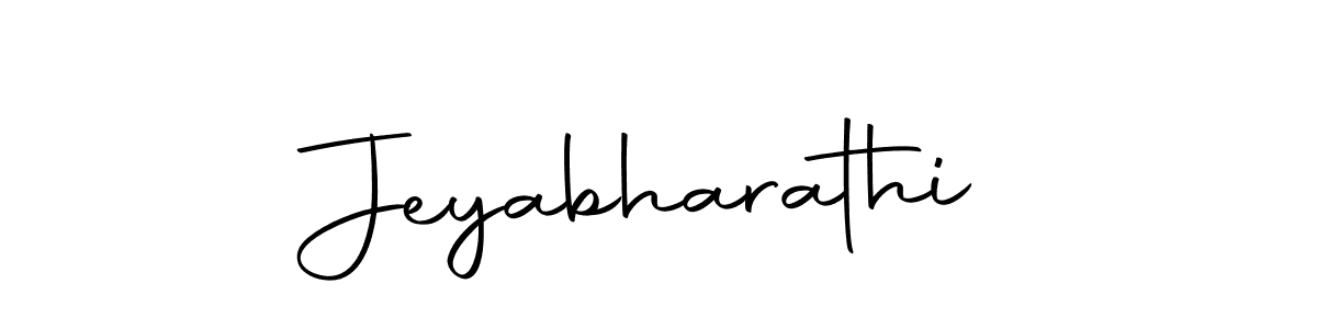 Create a beautiful signature design for name Jeyabharathi. With this signature (Autography-DOLnW) fonts, you can make a handwritten signature for free. Jeyabharathi signature style 10 images and pictures png