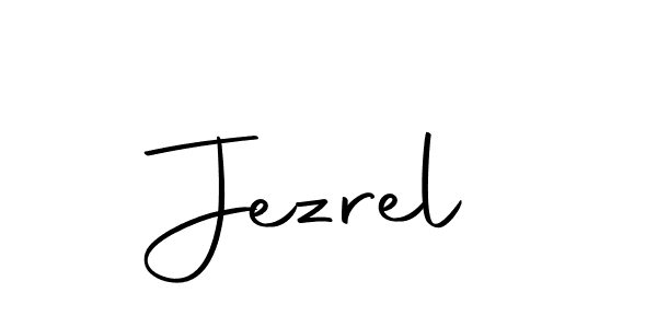 Create a beautiful signature design for name Jezrel. With this signature (Autography-DOLnW) fonts, you can make a handwritten signature for free. Jezrel signature style 10 images and pictures png