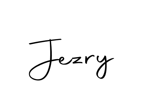 Design your own signature with our free online signature maker. With this signature software, you can create a handwritten (Autography-DOLnW) signature for name Jezry. Jezry signature style 10 images and pictures png
