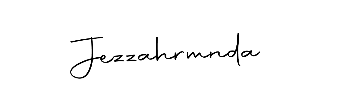 You should practise on your own different ways (Autography-DOLnW) to write your name (Jezzahrmnda) in signature. don't let someone else do it for you. Jezzahrmnda signature style 10 images and pictures png