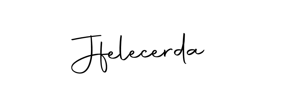 Create a beautiful signature design for name Jfelecerda. With this signature (Autography-DOLnW) fonts, you can make a handwritten signature for free. Jfelecerda signature style 10 images and pictures png