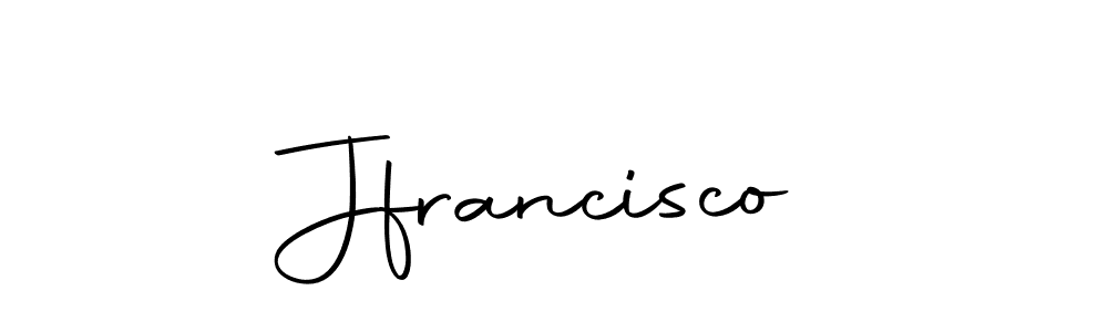 Design your own signature with our free online signature maker. With this signature software, you can create a handwritten (Autography-DOLnW) signature for name Jfrancisco. Jfrancisco signature style 10 images and pictures png
