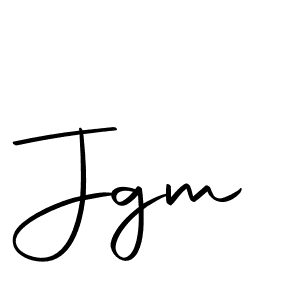 Create a beautiful signature design for name Jgm. With this signature (Autography-DOLnW) fonts, you can make a handwritten signature for free. Jgm signature style 10 images and pictures png