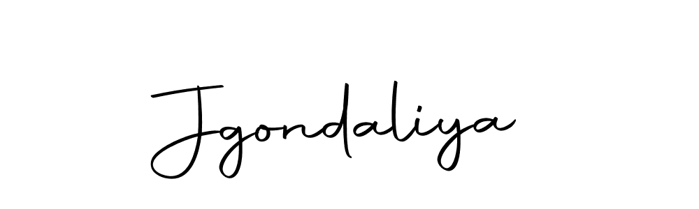 Use a signature maker to create a handwritten signature online. With this signature software, you can design (Autography-DOLnW) your own signature for name Jgondaliya. Jgondaliya signature style 10 images and pictures png