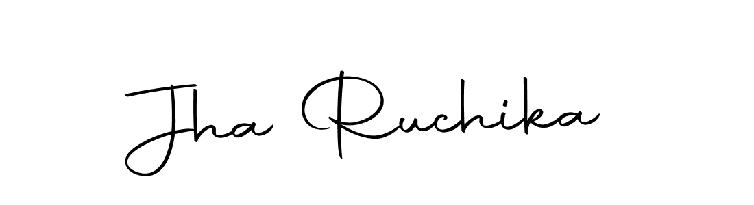 The best way (Autography-DOLnW) to make a short signature is to pick only two or three words in your name. The name Jha Ruchika include a total of six letters. For converting this name. Jha Ruchika signature style 10 images and pictures png