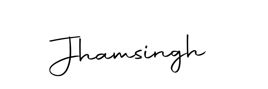 Use a signature maker to create a handwritten signature online. With this signature software, you can design (Autography-DOLnW) your own signature for name Jhamsingh. Jhamsingh signature style 10 images and pictures png